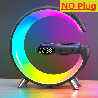 Aurora Station: Wireless Charger with RGB Lights and Alarm System