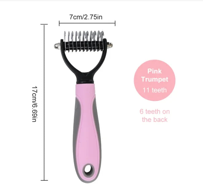 3-in-1 Electric Pet Grooming Brush, Hair Removal and Massage Tool for Dogs and Cats