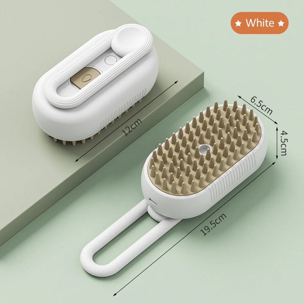 3-in-1 Electric Pet Grooming Brush, Hair Removal and Massage Tool for Dogs and Cats